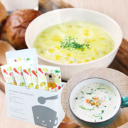 「かんたん・やさしいスープができるセット『朝食パレット』プレゼント【10名様に】」の画像、こだま食品株式会社のモニター・サンプル企画