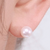 １４ＫＷＧ本真珠ピアス５，５ｍｍ