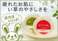日本のハーブ「い草」で作った洗顔石鹸