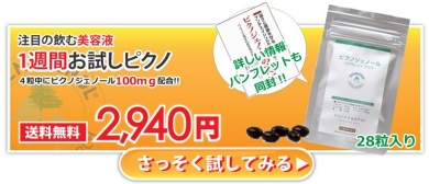 ピクノジェノールの7日間お試しはこちら