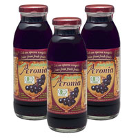 ポリフェノールをブルーベリーの5倍含有するアロニア果汁