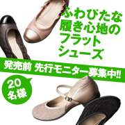 「【発売前先行モニター】2014年春新商品"ふわぴた”な履き心地のフラットシューズ」の画像、株式会社AKAISHIのモニター・サンプル企画