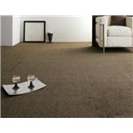 防ダニ・抗菌ソフトタッチカーペット 【folo】 フォロ ブラウン 江戸間10帖サイズ・352×440cm