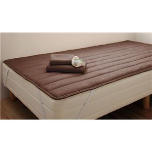 新・ショート丈ボンネルコイルマットレスベッド 脚15cm シングル モカブラウン