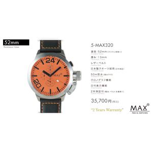 MAX XL WATCH 【マックス ウォッチ】 腕時計 5-MAX320 52mm FACE LINE
