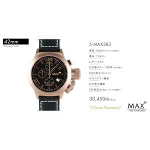 MAX XL WATCH 【マックス ウォッチ】 腕時計 5-MAX383 42mm FACE LINE