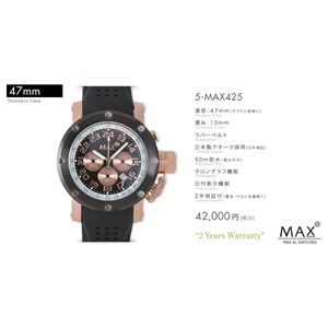 MAX XL WATCH 【マックス ウォッチ】 腕時計 5-MAX425 47mm FACE LINE