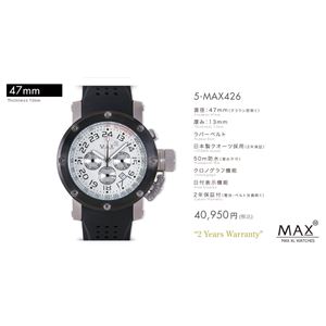 MAX XL WATCH 【マックス ウォッチ】 腕時計 5-MAX426 47mm FACE LINE