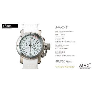 MAX XL WATCH 【マックス ウォッチ】 腕時計 5-MAX451 47mm FACE LINE