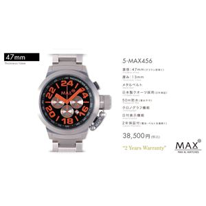 MAX XL WATCH 【マックス ウォッチ】 腕時計 5-MAX456 47mm FACE LINE