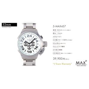 MAX XL WATCH 【マックス ウォッチ】 腕時計 5-MAX457 52mm FACE LINE