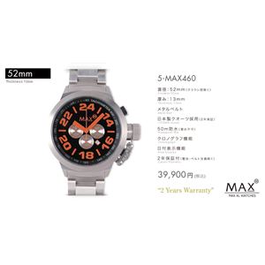 MAX XL WATCH 【マックス ウォッチ】 腕時計 5-MAX460 52mm FACE LINE