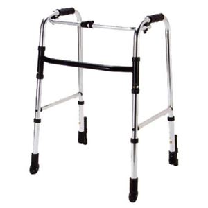 アルミ製歩行器 HK-110(固定型) 前輪固定キャスター付