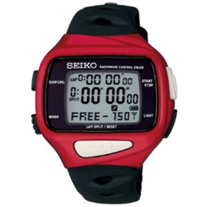 セイコー プロスペックス スーパーランナーズ ソーラー電波時計 レッド×ブラック SBDG005