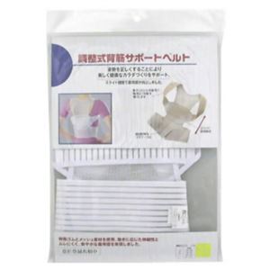 調整式背筋サポートベルト ホワイトS