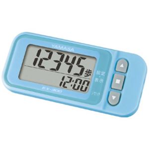 山佐 万歩計 ポケット万歩 らくらくまんぽ EX-300 ブルー