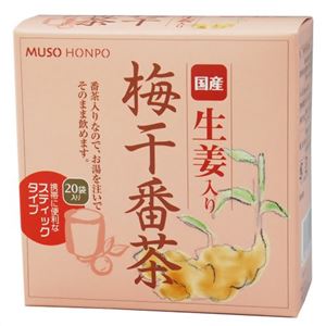 国産生姜 梅干番茶スティック 8g*20袋