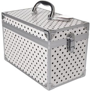 水玉コスメボックス 縦型 シロ