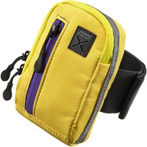 サンワサプライ アームバンドスポーツケース(イエロー) PDA-MP3C9Y