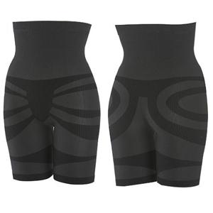 ハイウエスト骨盤スパッツ　ブラックL-LL同色2枚組