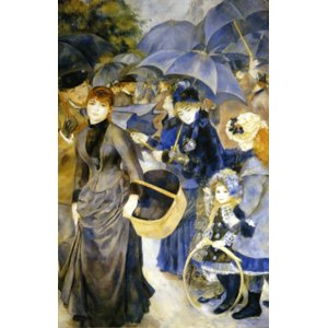 世界の名画シリーズ、最高級プリハード複製画 ピエール・オーギュスト・ルノアール作 「雨傘」
