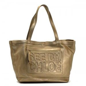 SEE BY CHLOE（シーバイクロエ） トートバッグ ZIP FILE LEATHER 9S7516 A18 PALE GOLD