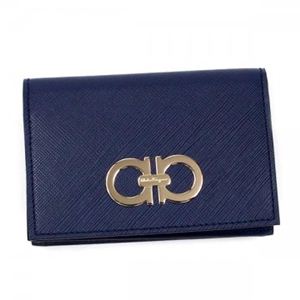 Ferragamo（フェラガモ） カードケース GANCINI ICONA VITTEL 22A552 530089 OXFORD BLU