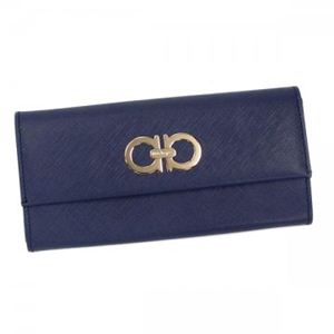 Ferragamo（フェラガモ） 長財布 GANCINI ICONA VITTEL 227121 530063 OXFORD BLU