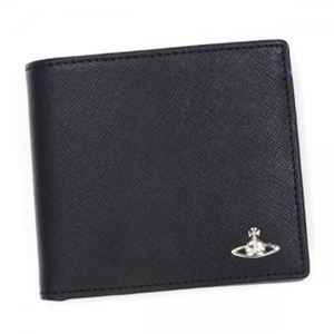 Vivienne Westwood（ヴィヴィアンウエストウッド） 二つ折り財布（小銭入れ付） MAN SAFFIANO 33037 PEWTER