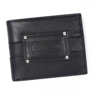 【2013年7月31日まで期間限定値下げ】TOMMY HILFIGER(トミーヒルフィガー) 二つ折り財布(小銭入れ付) DERBYSHIRE 0091-4832 1 BLACK