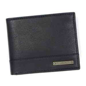 【2013年7月31日まで期間限定値下げ】TOMMY HILFIGER(トミーヒルフィガー) 二つ折り財布(小銭入れ付) RIPTON 0091-4854 1 BLACK