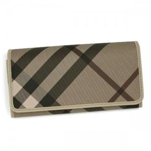 Burberry（バーバリー） 長財布 SMOKED CHECK PENROSE SMO 2500T SMOKED TRENCH／TRENCH