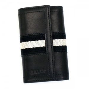 【2013年7月31日まで期間限定値下げ】Bally（バリー） キーケース TRAINSPOTTING TUTO 290 BLACK BLACK／WHITE