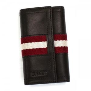 【2013年7月31日まで期間限定値下げ】Bally(バリー) キーケース TRAINSPOTTING TUTO 271 CHOCOLATE RED/WHITE
