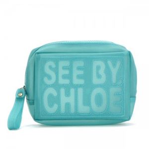 SEE BY CHLOE(シーバイクロエ) ポーチ ZIP FILE PVC 9P7020 670 JADE
