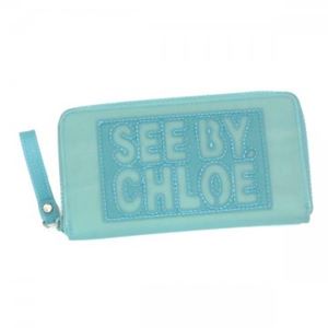 SEE BY CHLOE（シーバイクロエ） 長財布 ZIP FILE PVC 9P7155 670 JADE