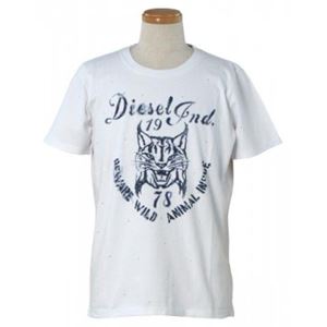 DIESEL（ディーゼル） メンズTシャツ 00CXEX 100 WHITE