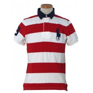 RalphLauren（ラルフローレン） メンズポロシャツ K27S21 72745 VALOR RED／WHITE