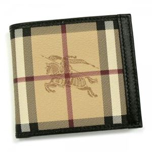 Burberry（バーバリー） 二つ折り財布（小銭入れ付） HYM MS CCBILCN HYM 0010T BLACK