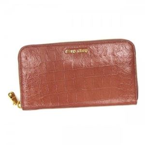 MIUMIU(ミュウミュウ) 長財布 STAMPA COCCO LUX 5M0506 F0405 ANTICO