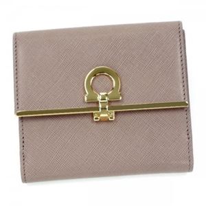 Ferragamo（フェラガモ） Wホック財布 224639 549458 NOCTURNE ROSE／CORNIOLA