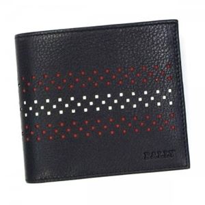 Bally（バリー） 二つ折り財布（小銭入れ付） VYIE.T 110 BLACK RED／BEIGE