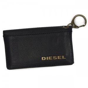 DIESEL（ディーゼル） キーケース X01965 H4486 BLACK／ANTIQUE BRASS
