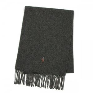 【10月31日まで期間限定販売】RalphLauren（ラルフローレン） マフラー 6F0200 15 FAWN GREY HTHR