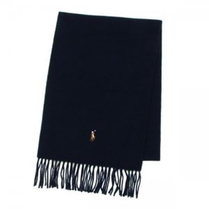 【10月31日まで期間限定販売】RalphLauren(ラルフローレン) マフラー 6F0200 433 HUNTER NAVY