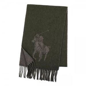 【10月31日まで期間限定販売】RalphLauren（ラルフローレン） マフラー 6F0213 352 DK LODEN／WALNUT HTHR