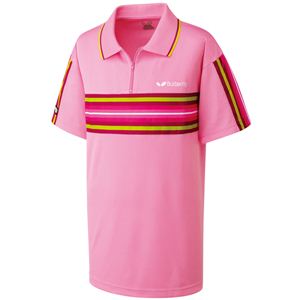 バタフライ（Butterfly） 43570 エレキア・シャツ 【卓球ウエア／男女共通モデル】 ピンク L