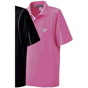 バタフライ（Butterfly） 44010 フェアタッキー・シャツ 【卓球ウエア／男女共通モデル／キッズ】 ピンク XO