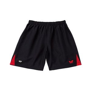 バタフライ（Butterfly） 51520 TR・ハーフパンツ ブラック×レッド M