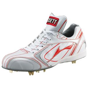 ZETT（ゼット） 金具取替式）スパイク／カラーセレクトSD ホワイト×レッド 23.0 BSR2593C